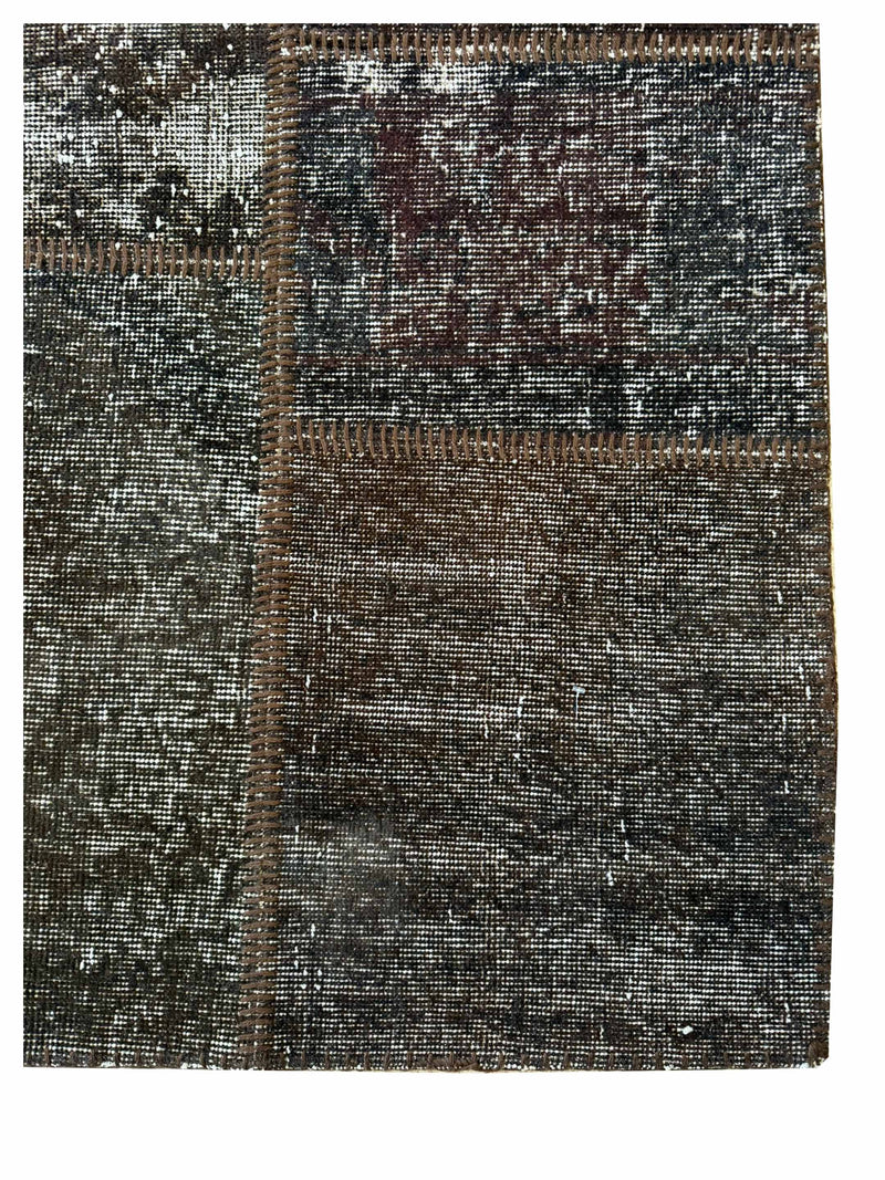 Pacific Vintage Fragments 75091 Brown Brown Modern Hand Knotted Rugs