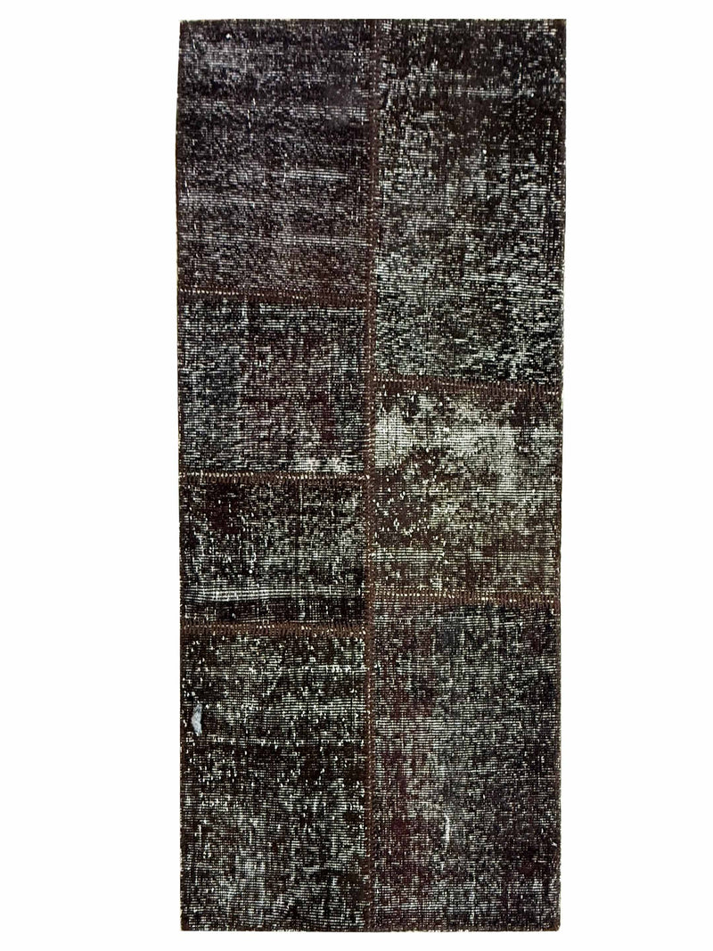 Pacific Vintage Fragments 75091 Brown Brown Modern Hand Knotted Rugs