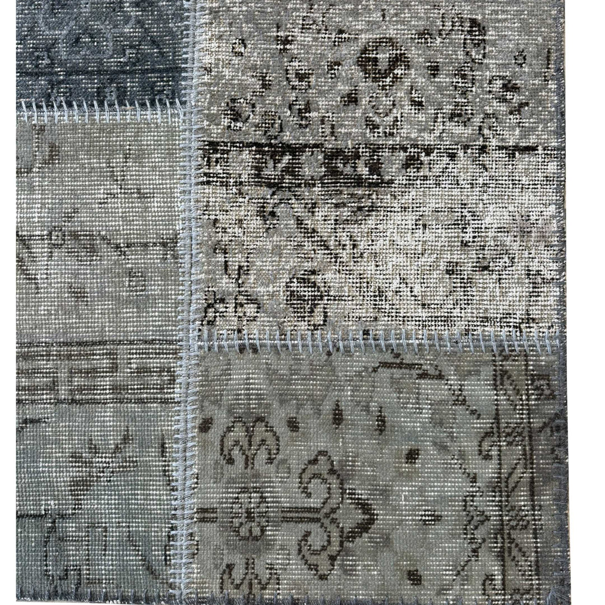 Pacific Vintage Fragments 75104 Lt.Gray Multi Modern Hand Knotted Rugs