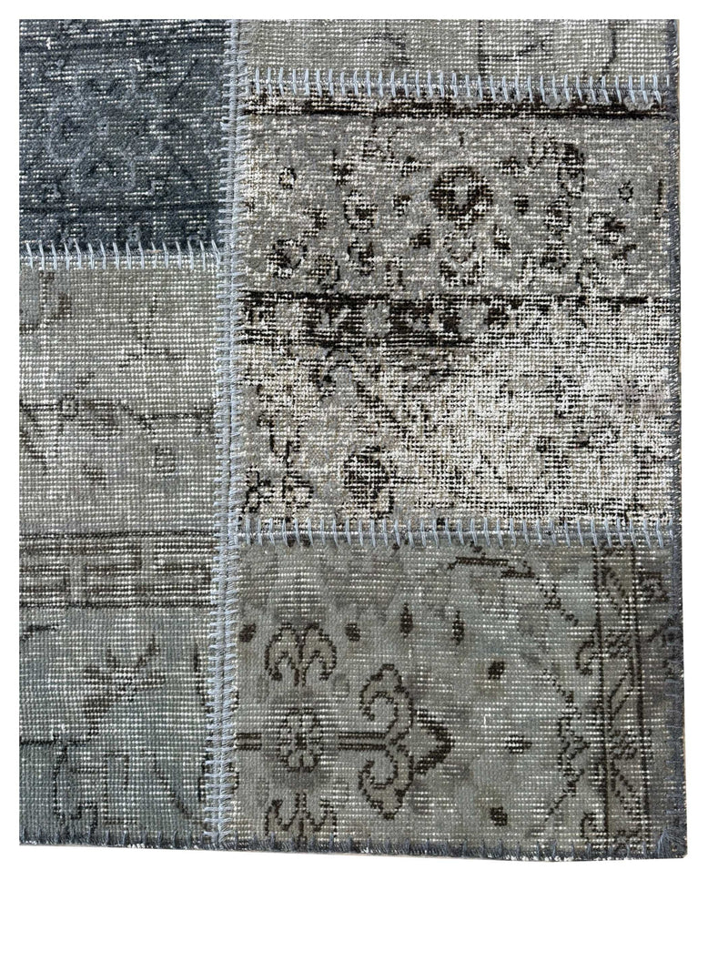 Pacific Vintage Fragments 75104 Lt.Gray Multi Modern Hand Knotted Rugs