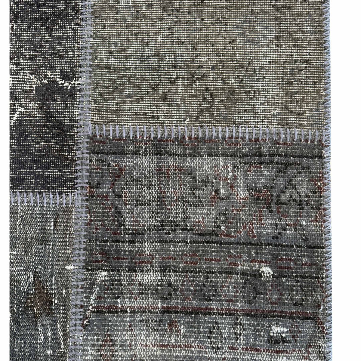 Pacific Vintage Fragments 75108 Gray Multi Modern Hand Knotted Rugs