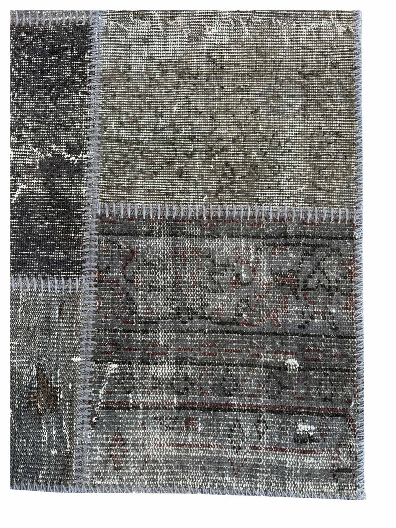 Pacific Vintage Fragments 75108 Gray Multi Modern Hand Knotted Rugs
