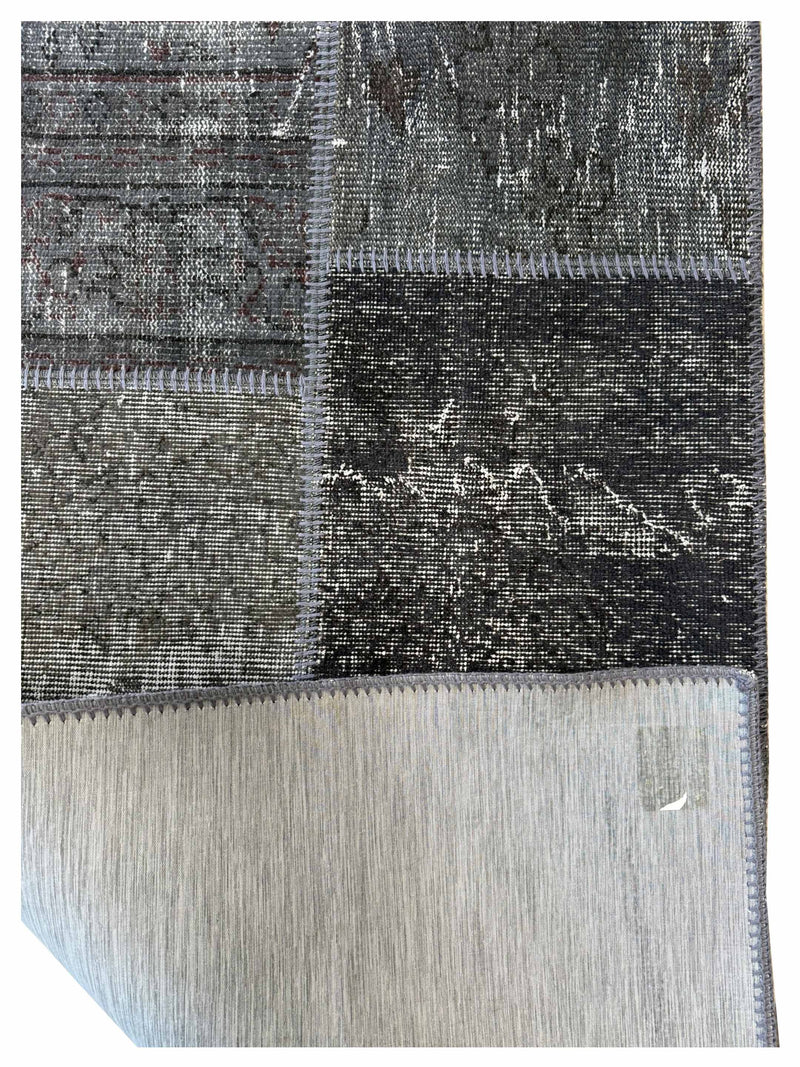 Pacific Vintage Fragments 75108 Gray Multi Modern Hand Knotted Rugs