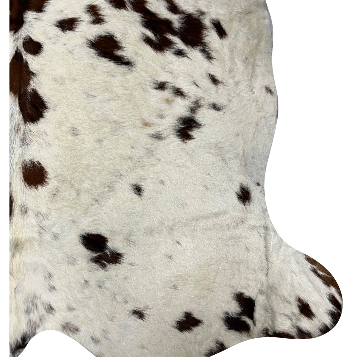 Aura Cowhide 75372 Ivory Brown Cowhide Cowhide Rug