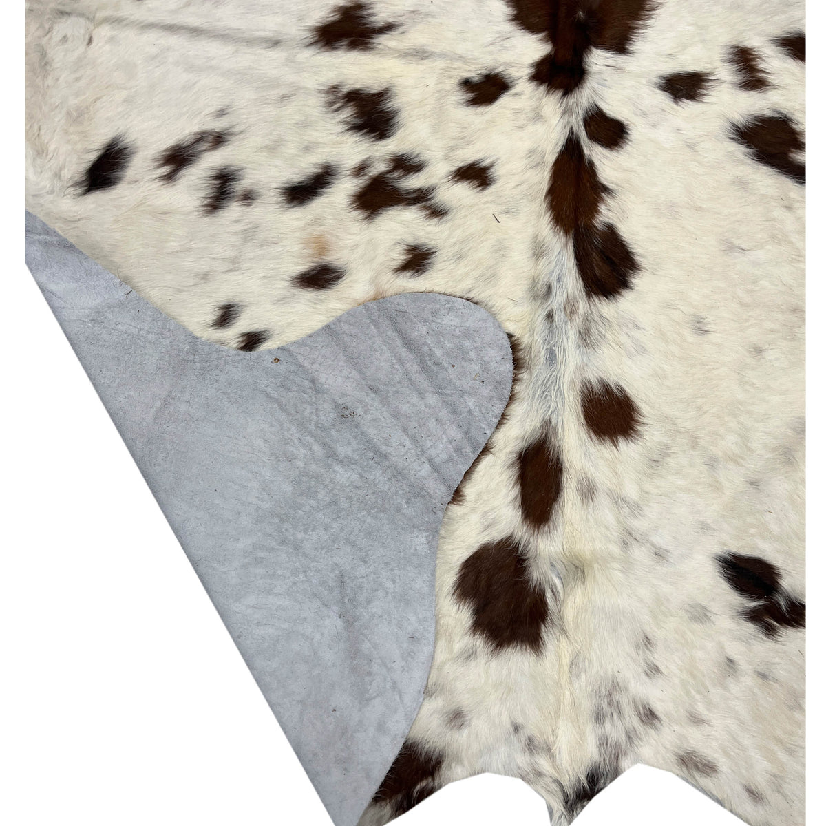 Aura Cowhide 75372 Ivory Brown Cowhide Cowhide Rug