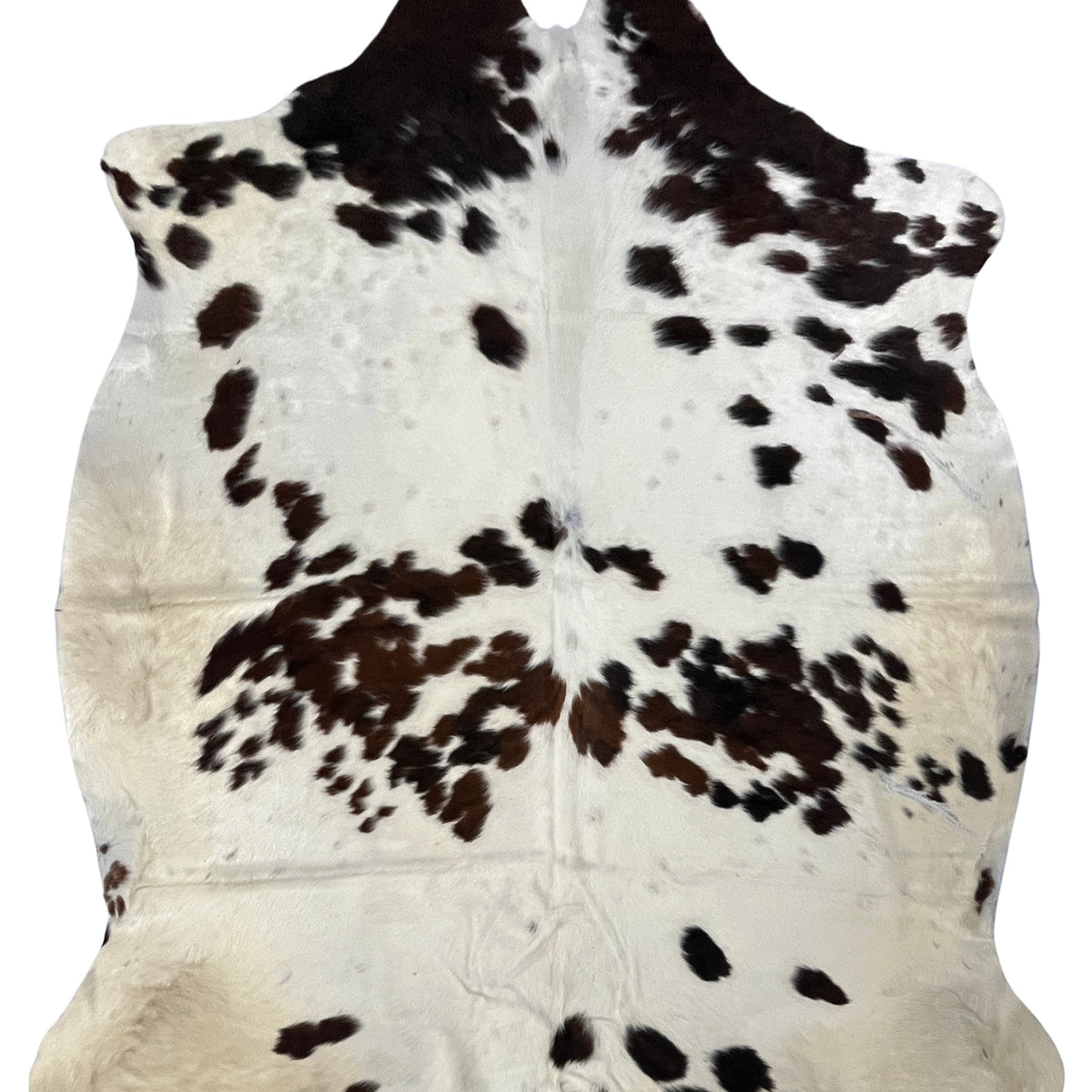 Aura Cowhide 75372 Ivory Brown Cowhide Cowhide Rug