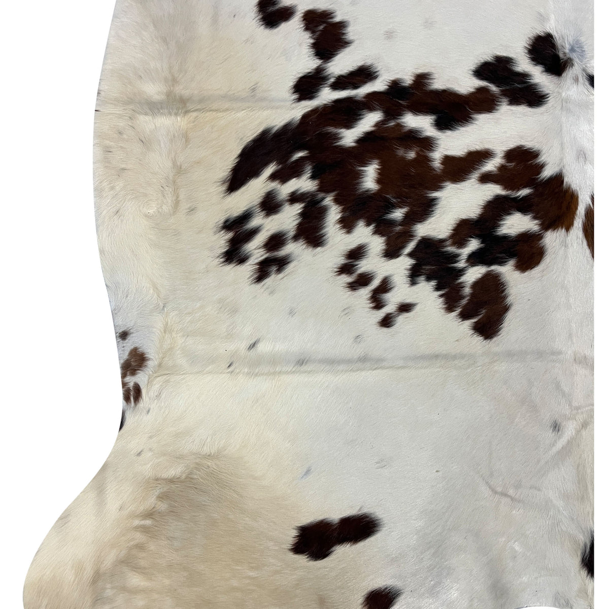 Aura Cowhide 75374 Ivory Brown Cowhide Cowhide Rug