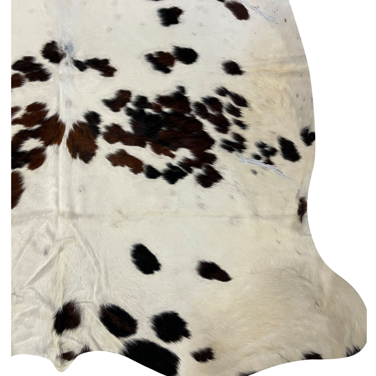 Aura Cowhide 75374 Ivory Brown Cowhide Cowhide Rug