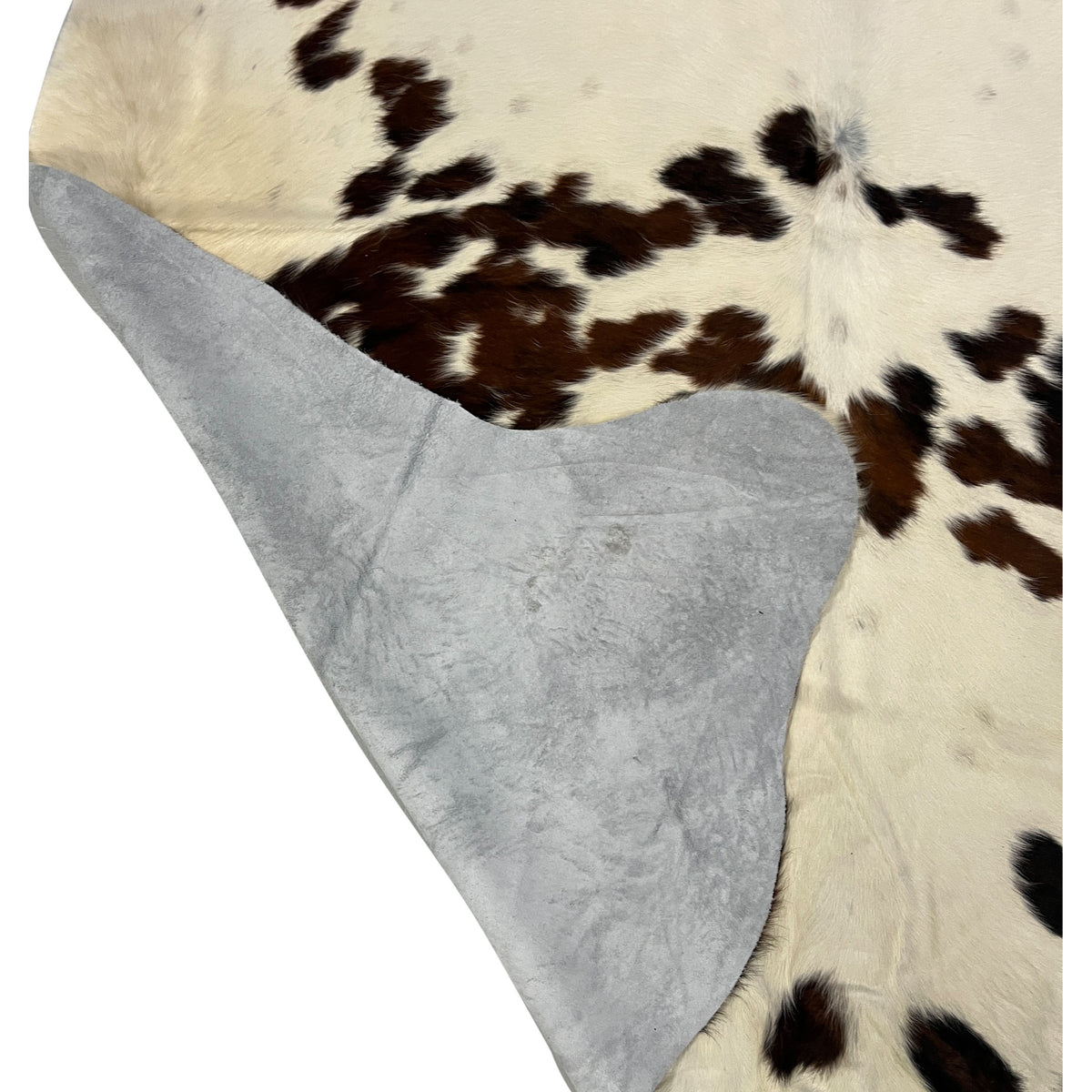 Aura Cowhide 75374 Ivory Brown Cowhide Cowhide Rug