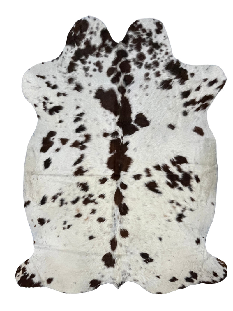 Aura Cowhide 75374 Ivory Brown Cowhide Cowhide Rug