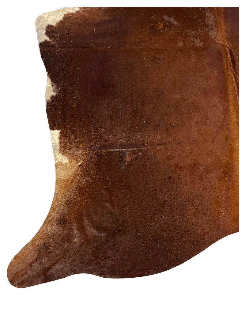 Aura Cowhide 75375 Brown Ivory Cowhide Cowhide Rug