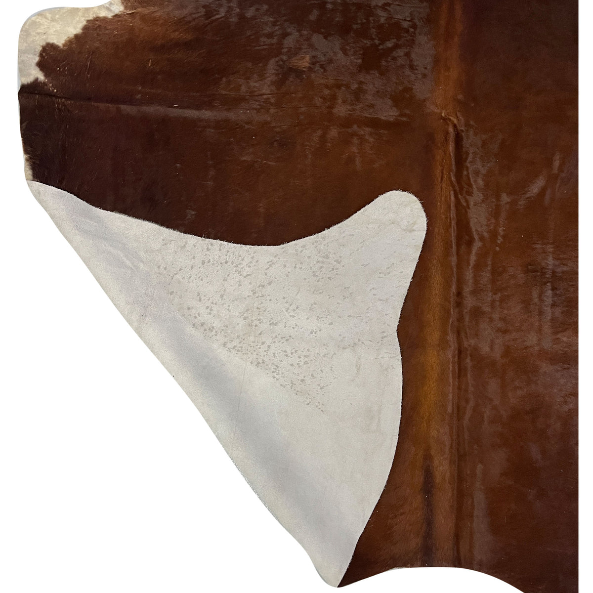Aura Cowhide 75375 Brown Ivory Cowhide Cowhide Rug