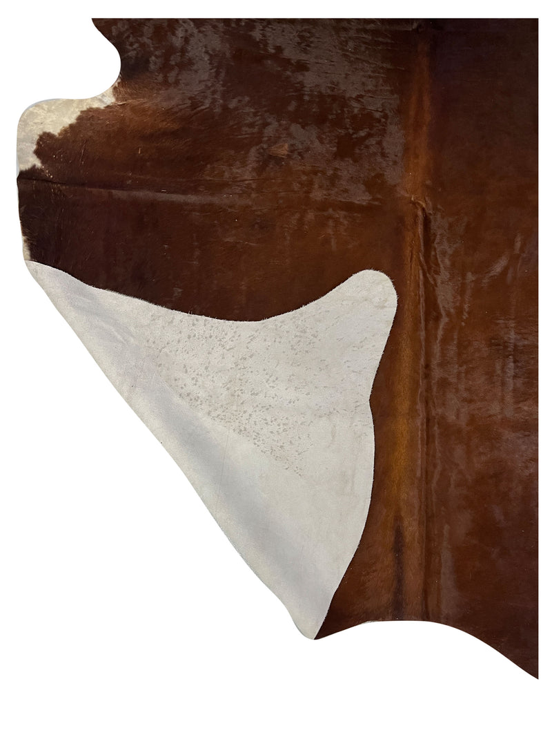 Aura Cowhide 75375 Brown Ivory Cowhide Cowhide Rug