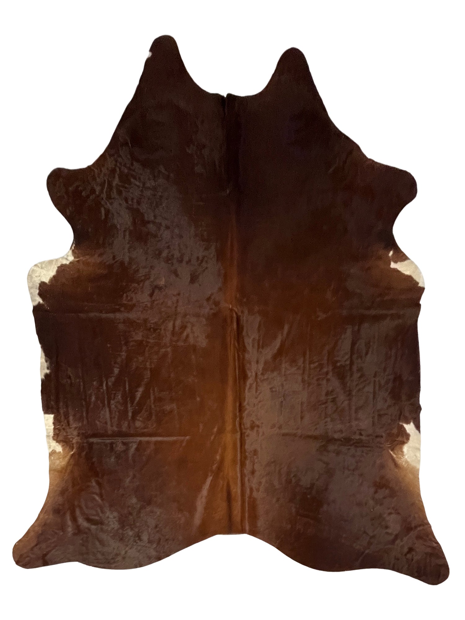 Aura Cowhide 75375 Brown Ivory Cowhide Cowhide Rug
