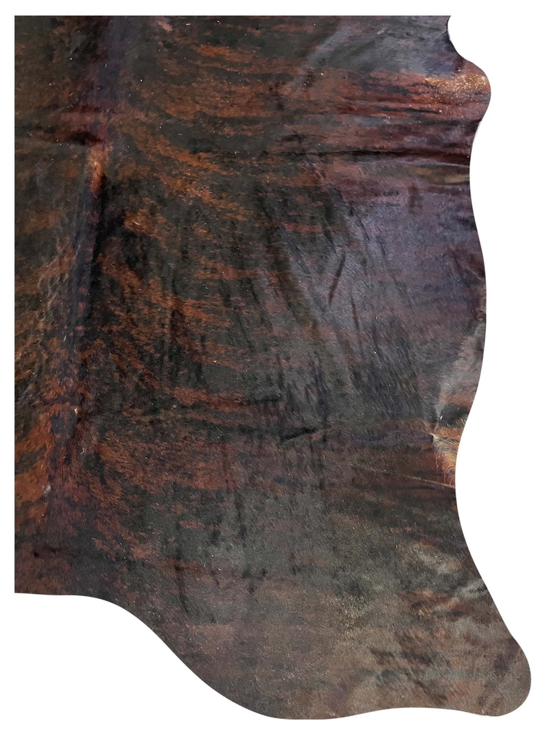 Aura Cowhide 75376 Mocha Rust Cowhide Cowhide Rug