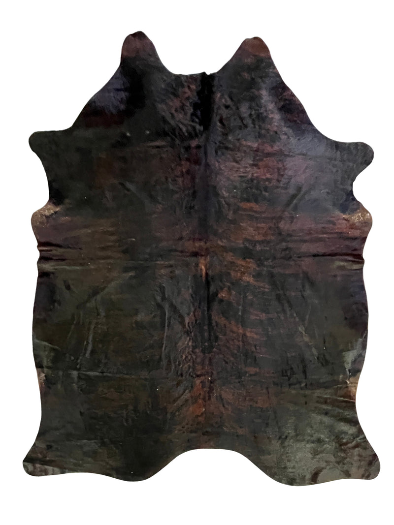 Aura Cowhide 75376 Mocha Rust Cowhide Cowhide Rug
