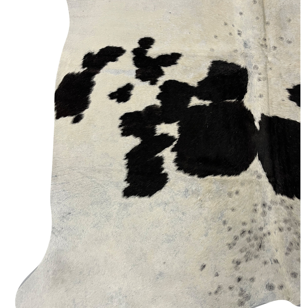 Aura Cowhide 75377 Ivory Black Cowhide Cowhide Rug