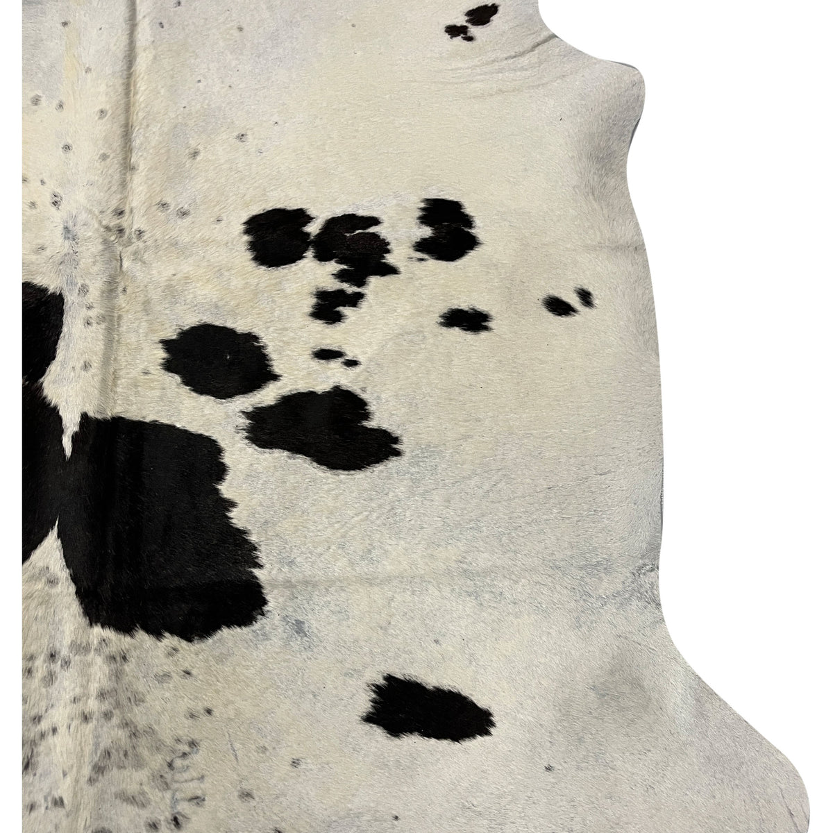 Aura Cowhide 75377 Ivory Black Cowhide Cowhide Rug
