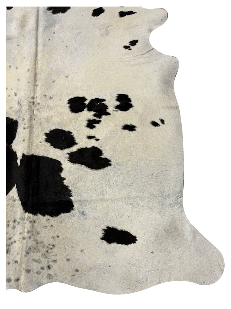 Aura Cowhide 75377 Ivory Black Cowhide Cowhide Rug