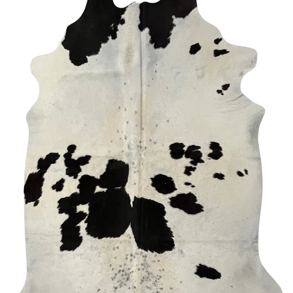 Aura Cowhide 75377 Ivory Black Cowhide Cowhide Rug