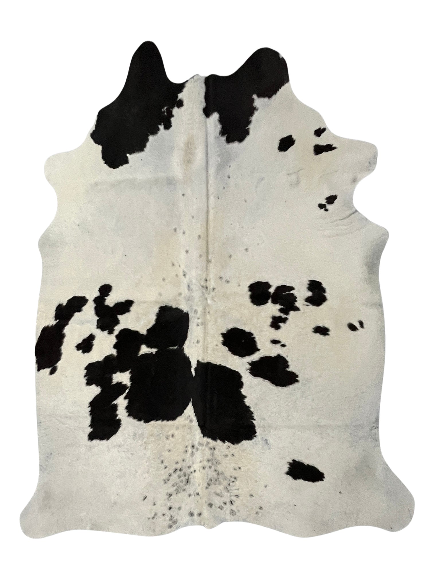 Aura Cowhide 75377 Ivory Black Cowhide Cowhide Rug