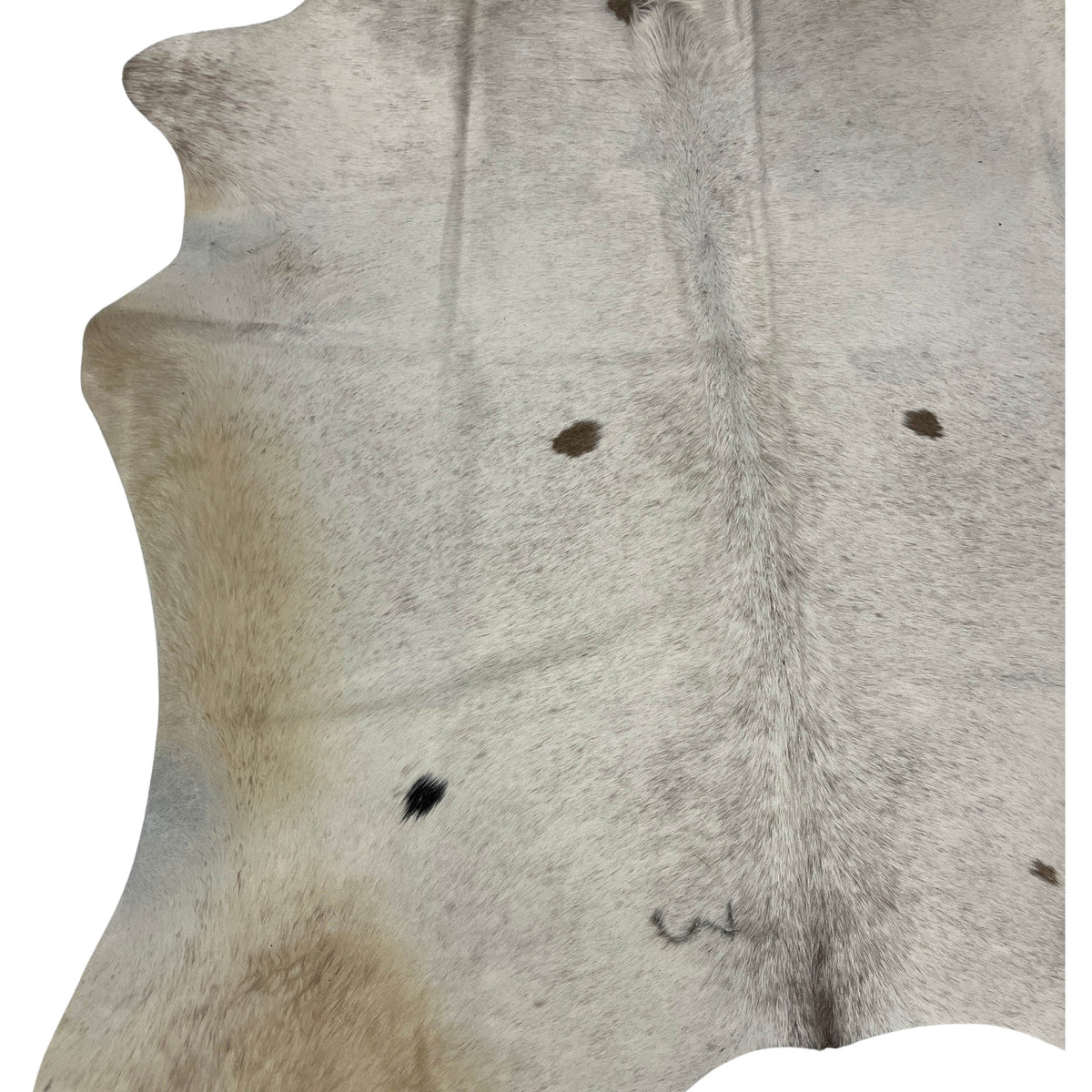 Aura Cowhide 75380 Ivory Kaki Cowhide Cowhide Rug