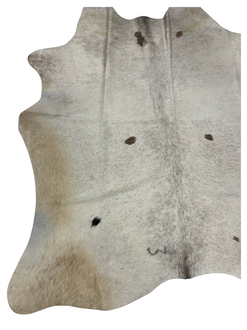 Aura Cowhide 75380 Ivory Kaki Cowhide Cowhide Rug