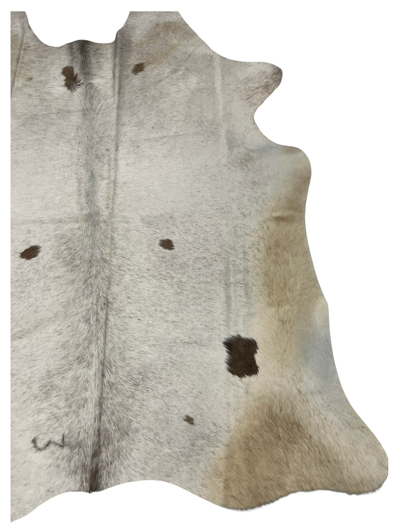 Aura Cowhide 75380 Ivory Kaki Cowhide Cowhide Rug