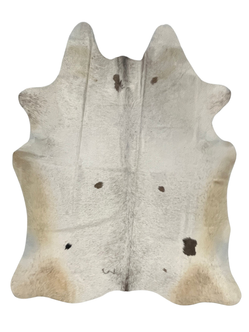 Aura Cowhide 75380 Ivory Kaki Cowhide Cowhide Rug