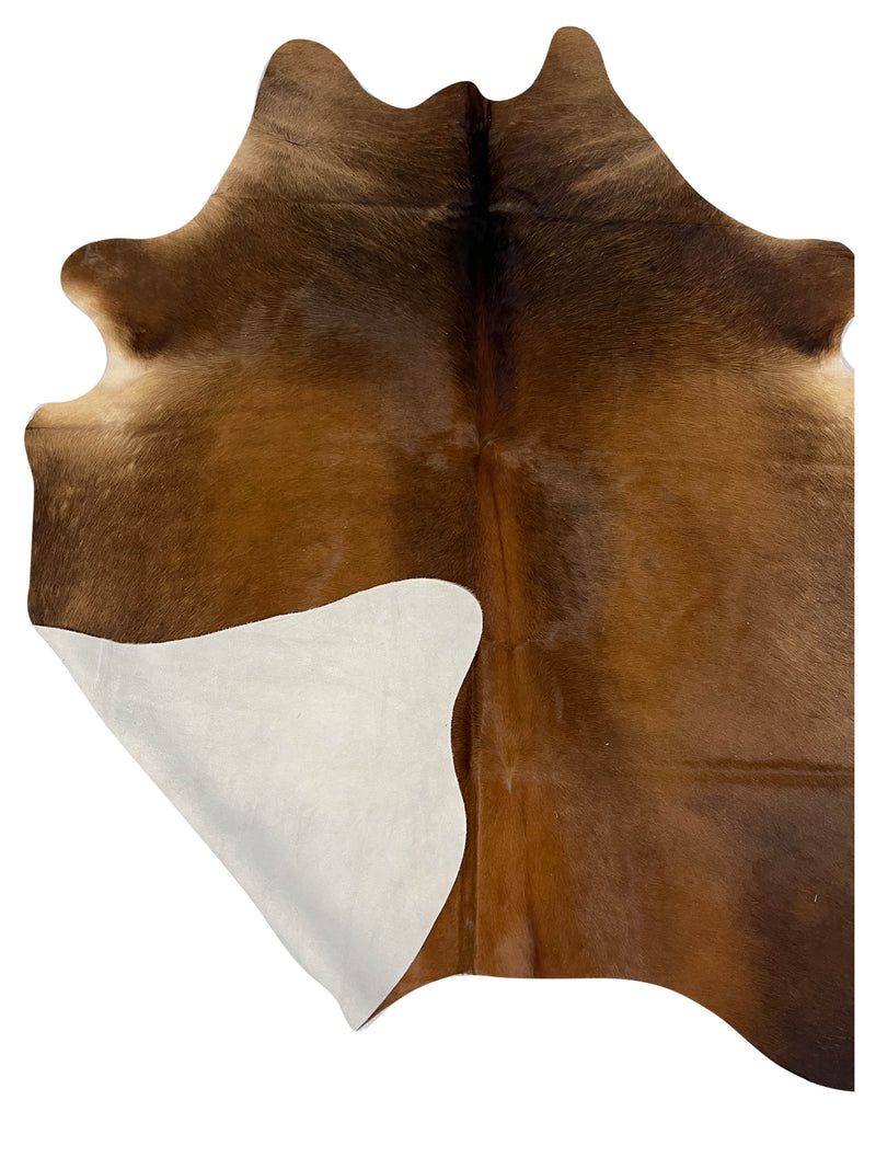 Aura Cowhide 75382 Brown Beige Cowhide Cowhide Rug