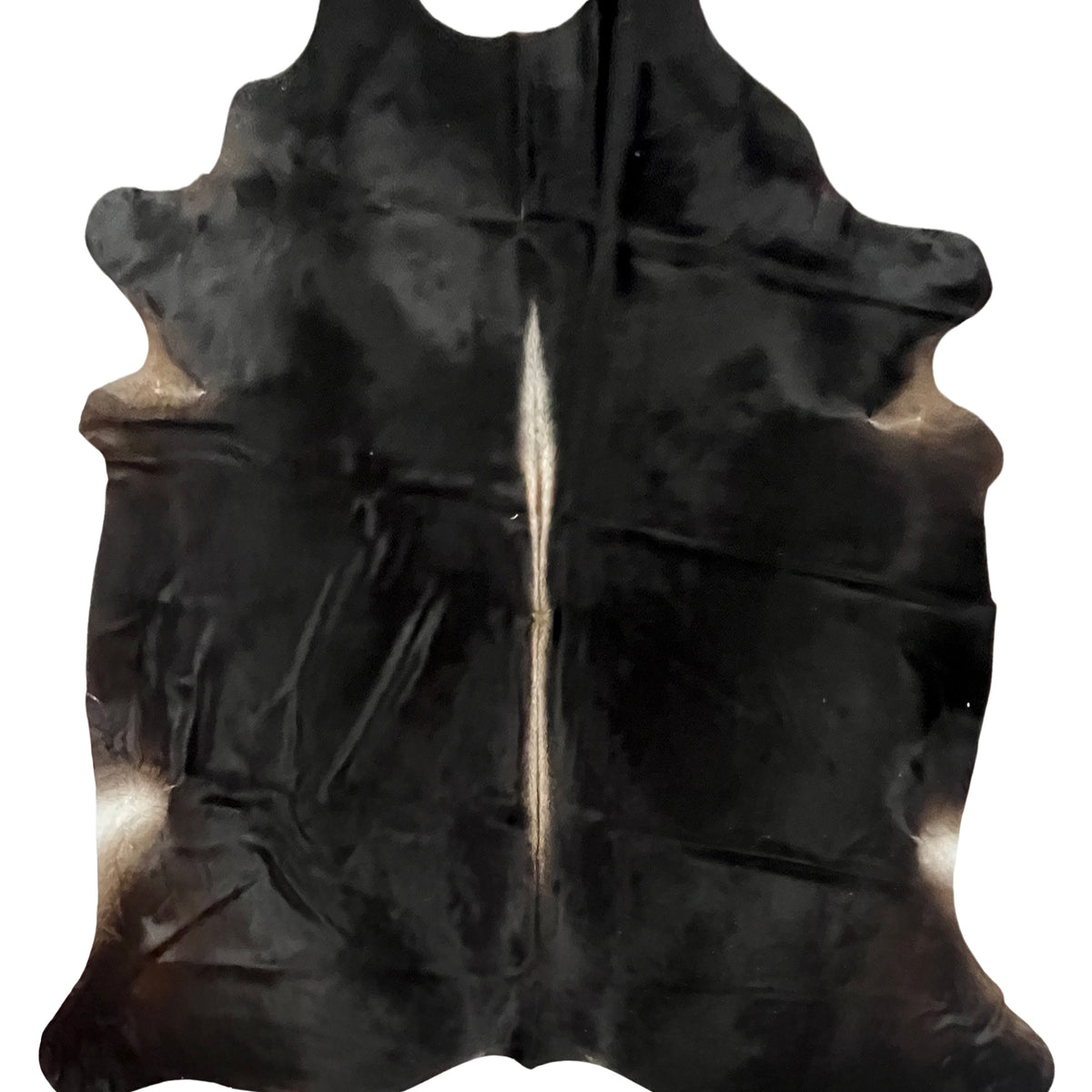 Aura Cowhide 75383 Black Ivory Cowhide Cowhide Rug