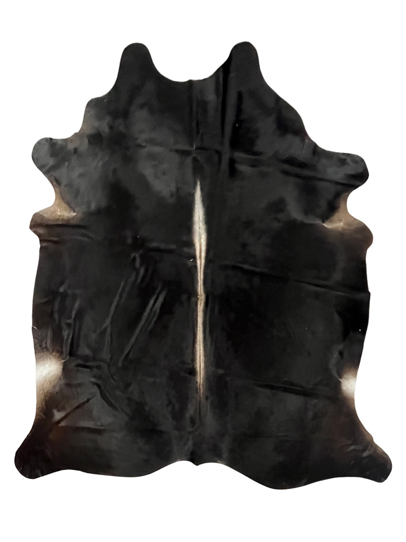 Aura Cowhide 75383 Black Ivory Cowhide Cowhide Rug
