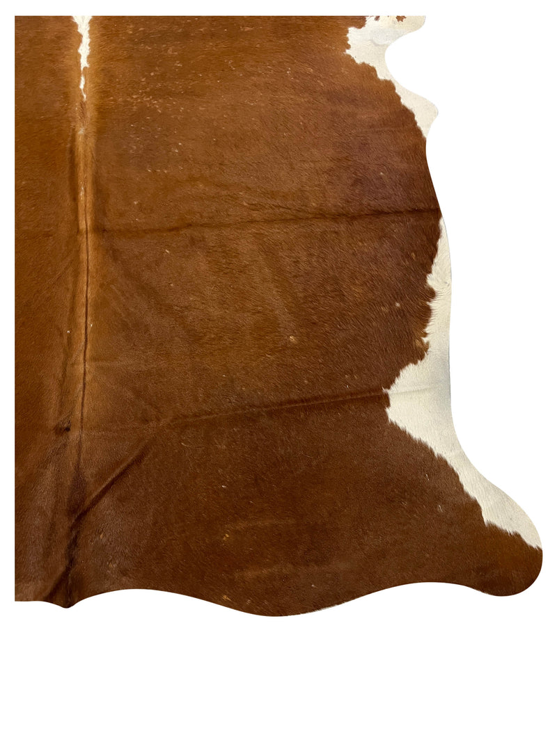Aura Cowhide 75385 Brown Ivory Cowhide Cowhide Rug