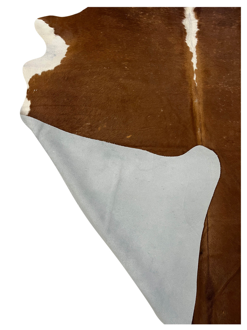Aura Cowhide 75385 Brown Ivory Cowhide Cowhide Rug