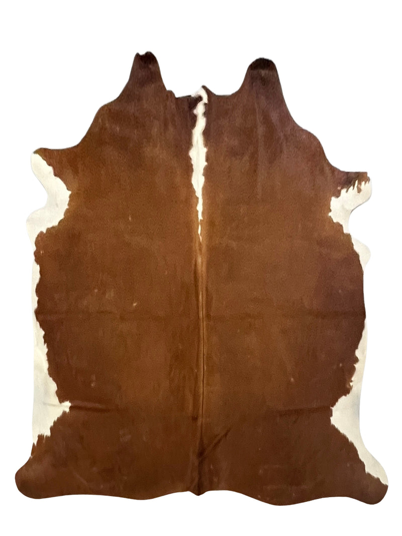 Aura Cowhide 75385 Brown Ivory Cowhide Cowhide Rug
