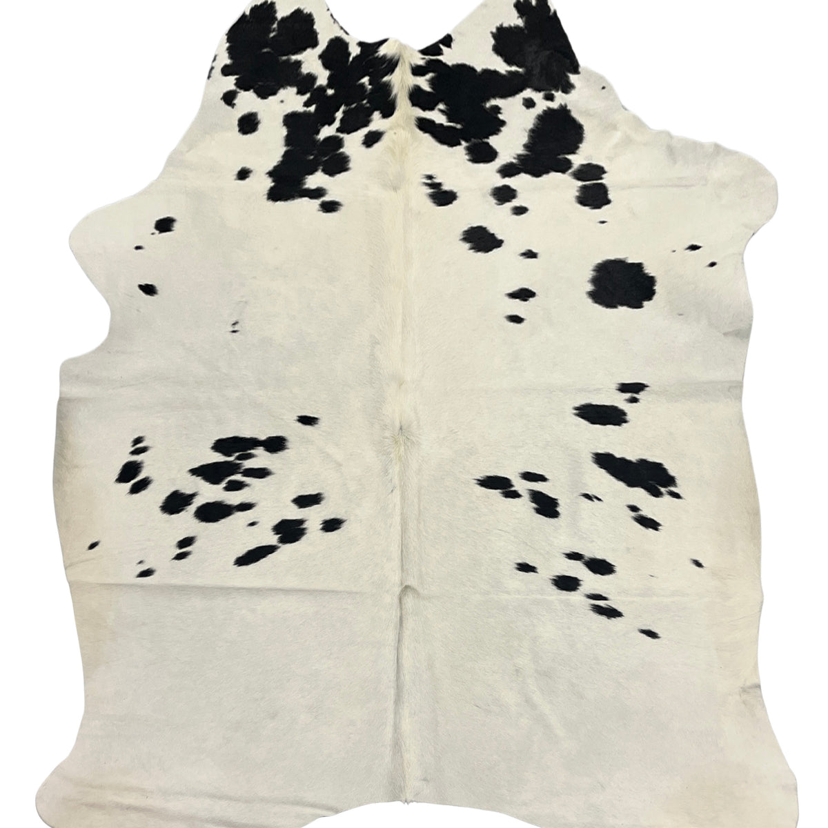Aura Cowhide 75387 Ivory Black Cowhide Cowhide Rug