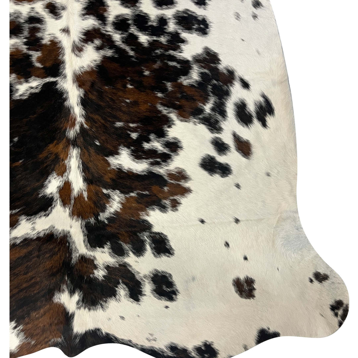 Aura Cowhide 75389 Ivory Black Cowhide Cowhide Rug