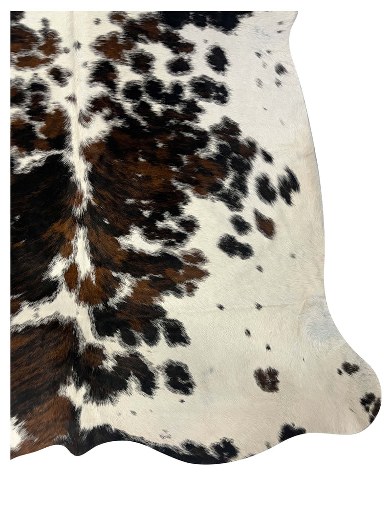 Aura Cowhide 75389 Ivory Black Cowhide Cowhide Rug