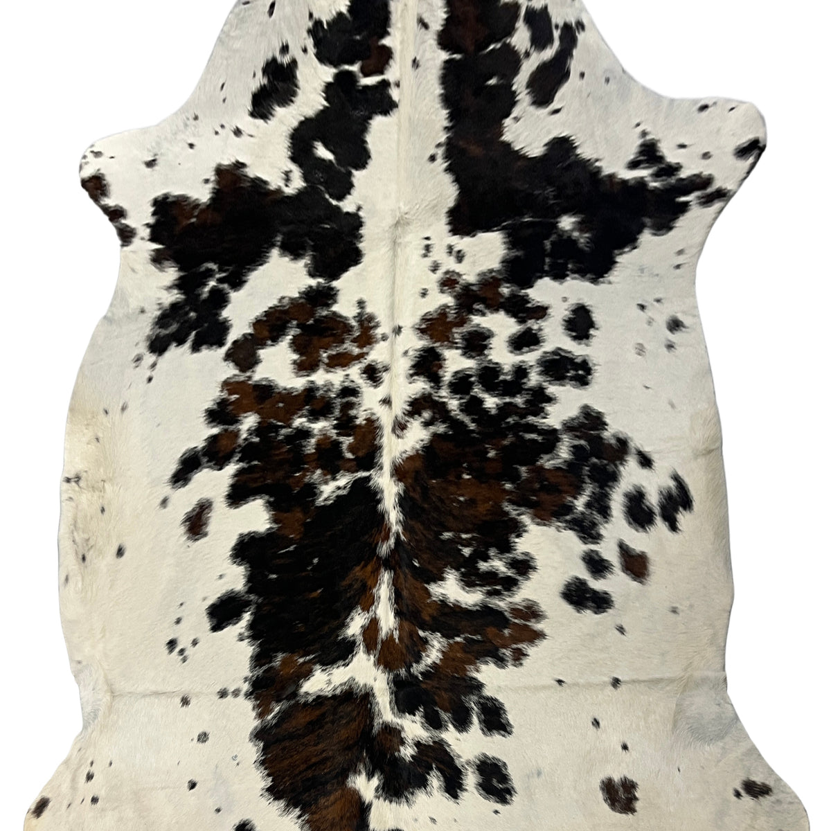 Aura Cowhide 75389 Ivory Black Cowhide Cowhide Rug
