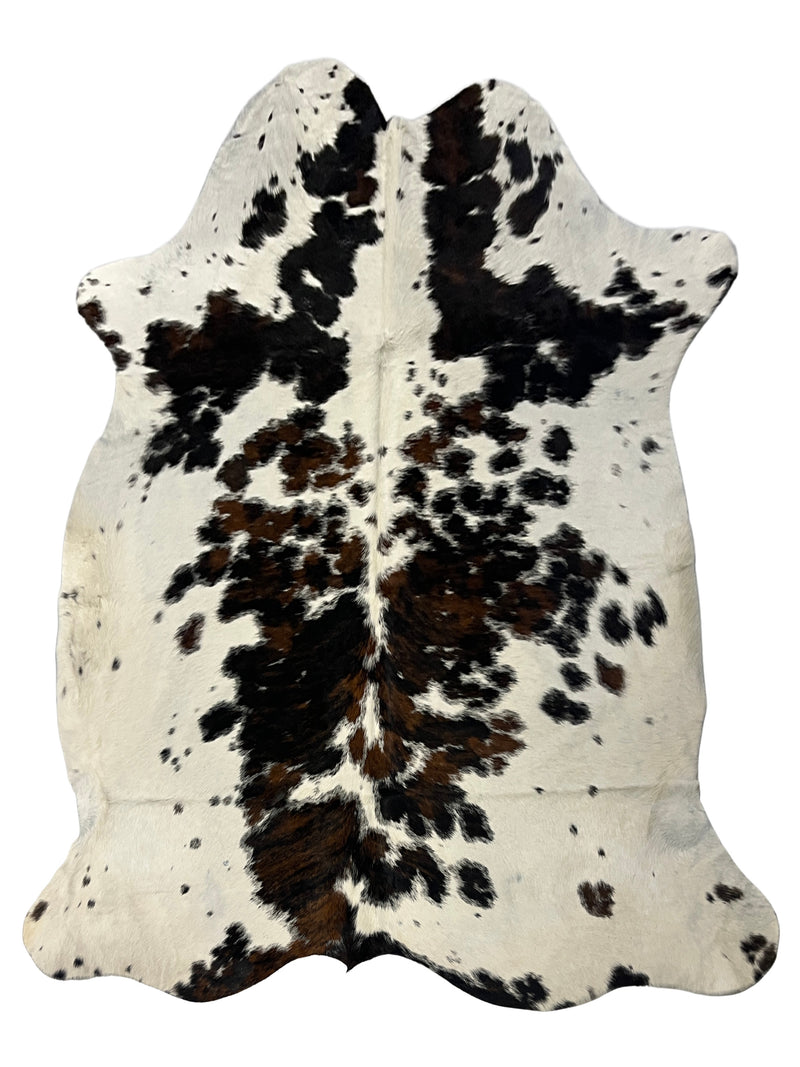 Aura Cowhide 75389 Ivory Black Cowhide Cowhide Rug