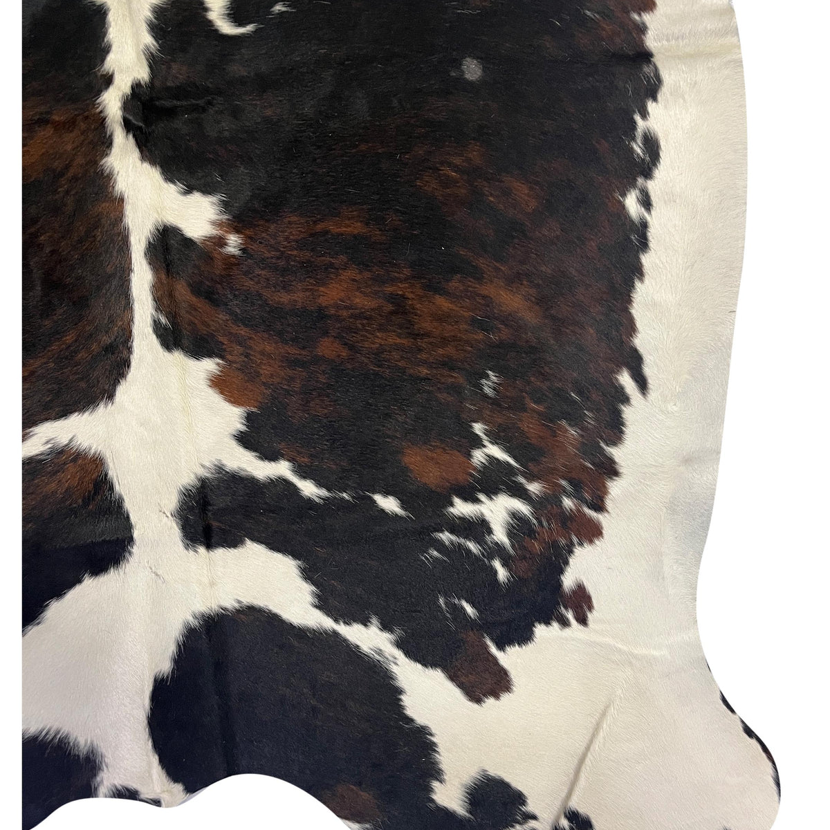 Aura Cowhide 75390 Ivory Black Cowhide Cowhide Rug