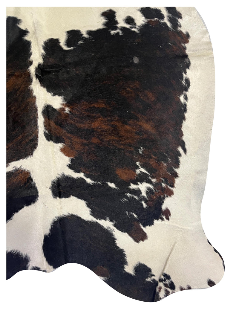 Aura Cowhide 75390 Ivory Black Cowhide Cowhide Rug