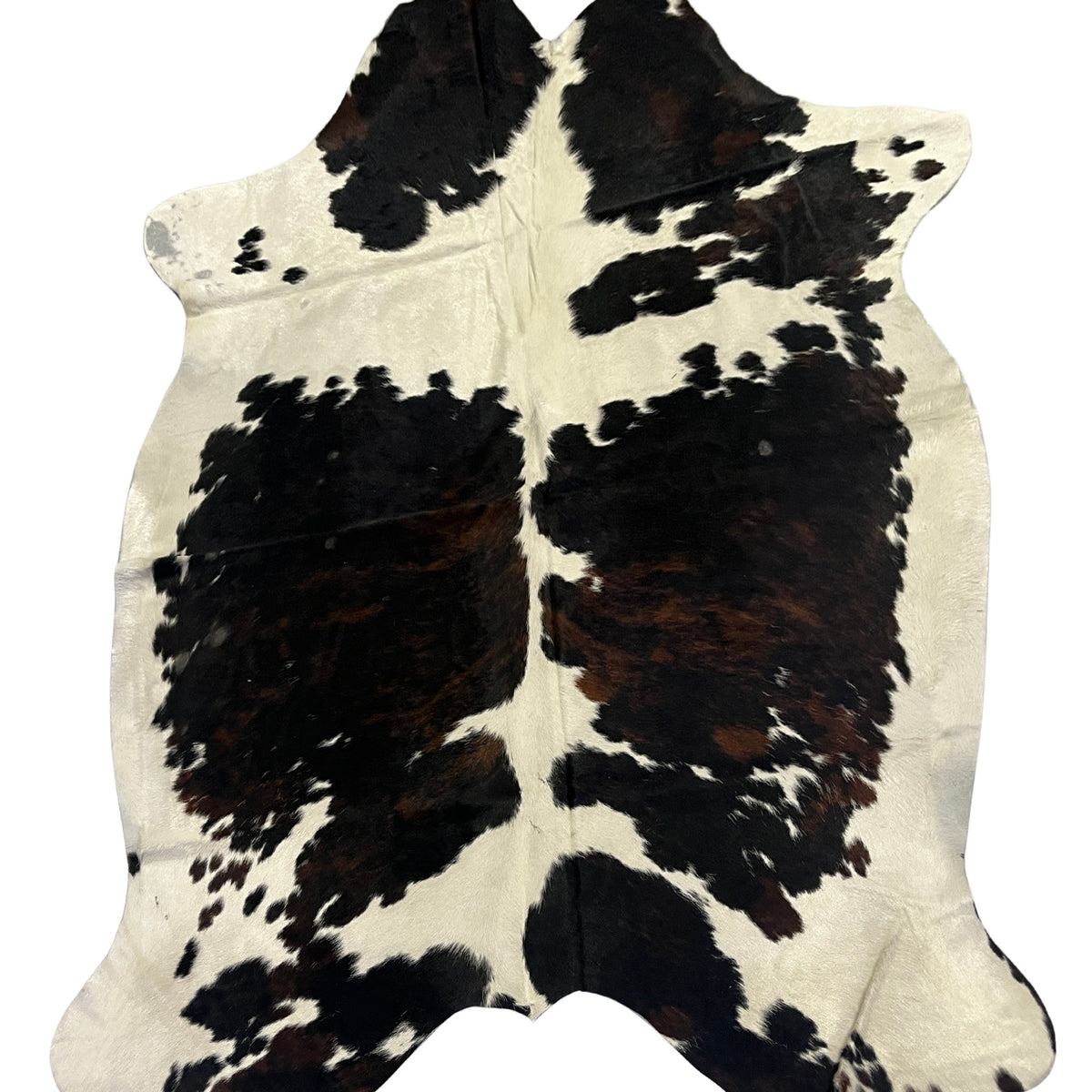Aura Cowhide 75390 Ivory Black Cowhide Cowhide Rug