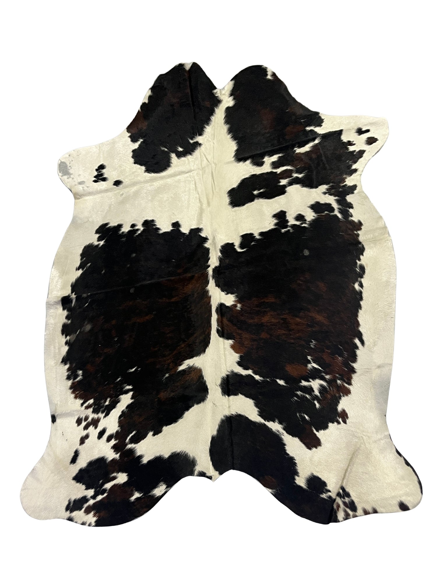 Aura Cowhide 75390 Ivory Black Cowhide Cowhide Rug