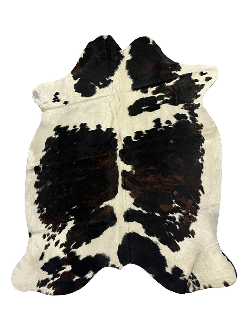Aura Cowhide 75390 Ivory Black Cowhide Cowhide Rug