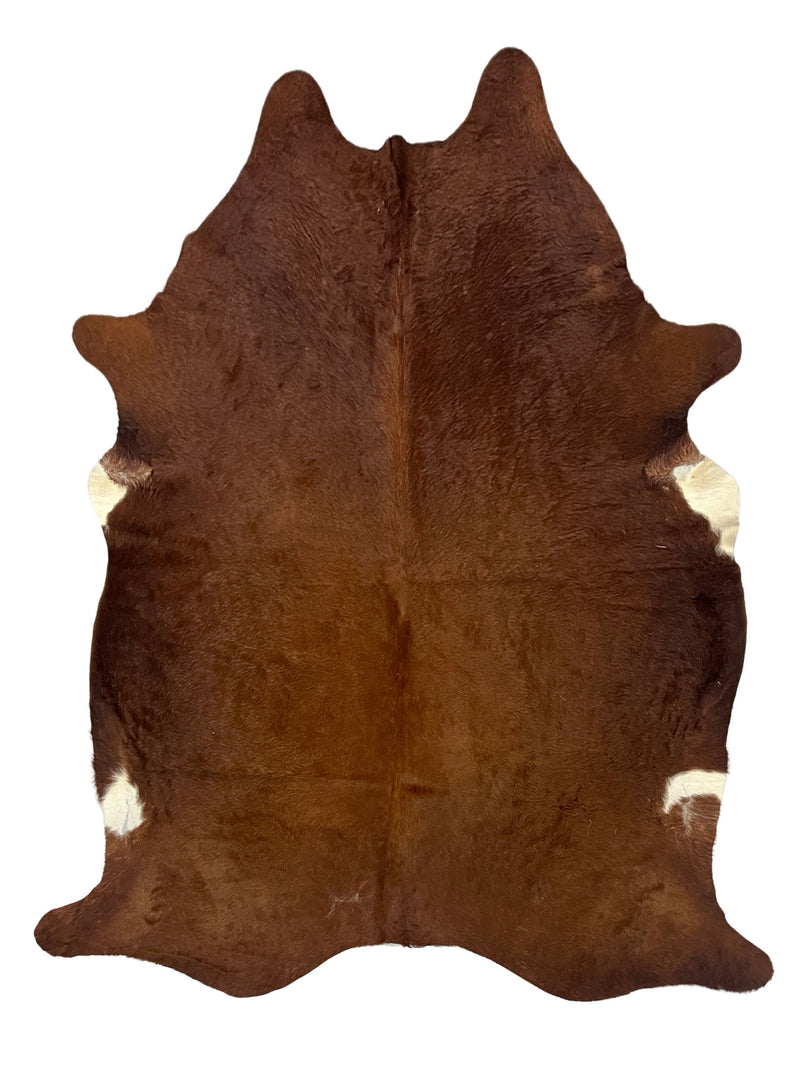 Aura Cowhide 75391 Brown Ivory Cowhide Cowhide Rug