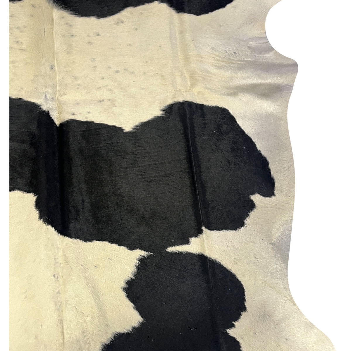 Aura Cowhide 75392 Ivory Black Cowhide Cowhide Rug
