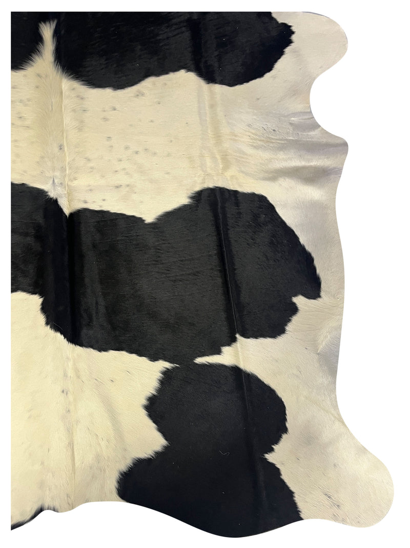 Aura Cowhide 75392 Ivory Black Cowhide Cowhide Rug