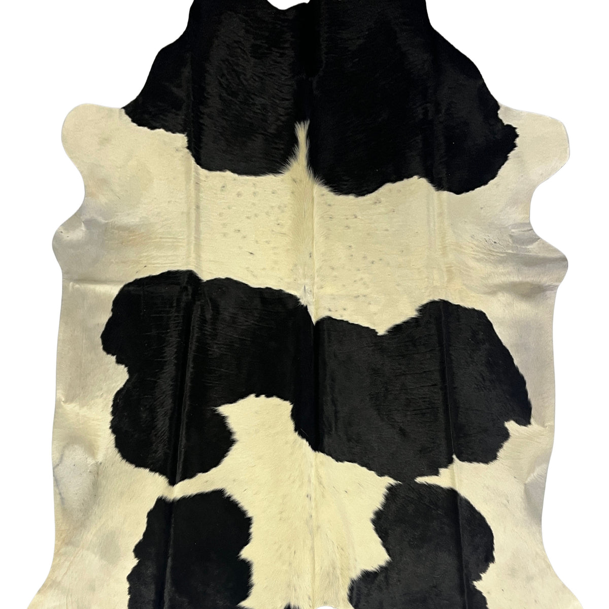 Aura Cowhide 75392 Ivory Black Cowhide Cowhide Rug