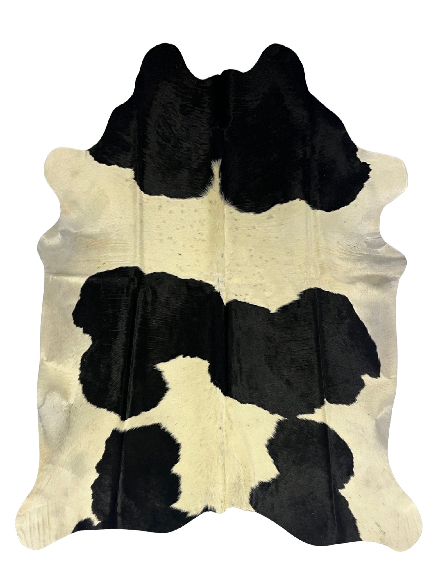 Aura Cowhide 75392 Ivory Black Cowhide Cowhide Rug